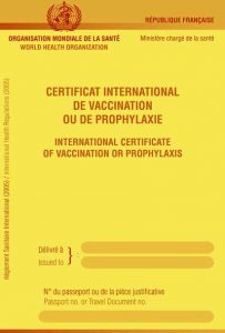 Certificat International de Vaccination