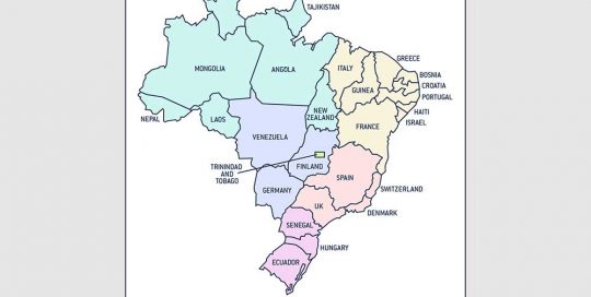 Brésil Superficie